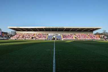 DIY Kitchens Stadyumu 'nun genel görüntüsü Betfred Challenge Kupası çeyrek final maçı öncesinde DIY Kitchens Stadyumu, Wakefield, Birleşik Krallık' ta Wakefield Trinity 'ye karşı Leigh Leopards maçı, 4 Nisan 2025