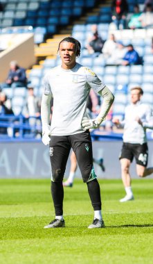 Pierce Charles Sheffield Wednesday kalecisi maç öncesi ısınma maçında Sheffield Çarşamba günü Hillsborough, Sheffield, İngiltere 'de Hull City' e karşı 5 Nisan 2025