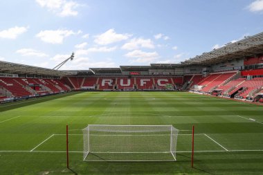 New York Stadyumu 'nun genel görünümü, Rotherham United' ın 5 Nisan 2025 'te New York Stadyumu' nda oynanan Sky Bet Lig 1 maçının önündedir.