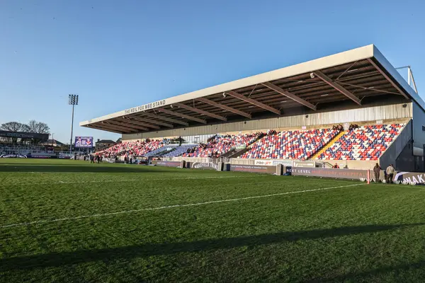 DIY Kitchens Stadyumu 'nun genel görüntüsü Betfred Challenge Kupası çeyrek final maçı öncesinde DIY Kitchens Stadyumu, Wakefield, Birleşik Krallık' ta Wakefield Trinity 'ye karşı Leigh Leopards maçı, 4 Nisan 2025