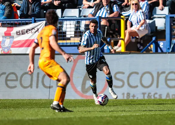 Sheffield Wednesday 'den Marvin Johnson, 5 Nisan 2025' te Sheffield Wednesday, Hillsborough, Sheffield City 'de Hull City maçında kanadı kırdı.