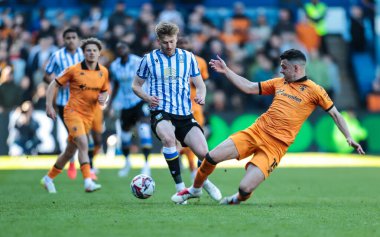Sheffield Wednesday 'den Stuart Armstrong, 5 Nisan 2025' te Sheffield, Sheffield, İngiltere 'deki Hull City' de Çarşamba günü oynanan Sky Bet Şampiyonası maçında Hull City 'den John Egan ile karşılaşacak.