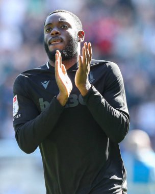 Stoke City 'den Junior Tchamadeu Gökyüzü İddia Şampiyonası sırasında Preston North End Stoke City' ye karşı Deepdale, Preston, İngiltere, 5 Nisan 2025