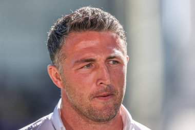 Sam Burgess Warrington Wolves baş antrenörü Betfred Challenge Kupası çeyrek final maçı sırasında Warrington Wolves St. Helens 'a karşı Halliwell Jones Stadyumu, Warrington, İngiltere, 6 Nisan 2025