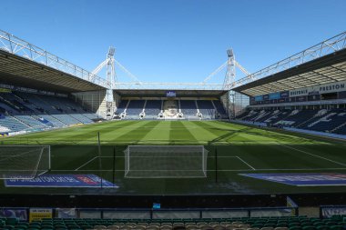 Deepdale Stadyumu 'nun Gök Bahis Şampiyonası' ndaki genel görüntüsü Preston North End ile Stoke City arasında 5 Nisan 2025 'te Deepdale, Preston' da oynanan karşılaşma.