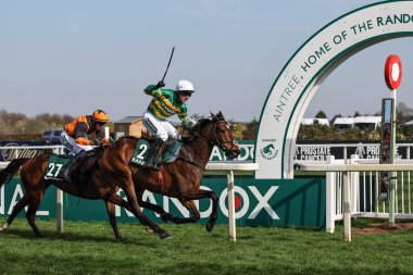 MP Walsh tarafından binilen ve Willie Mullins tarafından eğitilmiş olan beyefendi De Mee, Birleşik Krallık 'ın Liverpool şehrinde düzenlenen Randox Grand National 2025 Kadınlar Yarış Günü sırasında İngiltere' nin Prostat Destekleyici Prostat Kanseri Topham Handikap Chase yarışını kazandı.