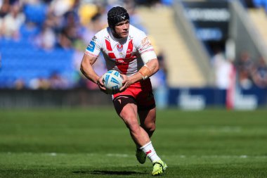 St. Helens 'ten Jonny Lomax Betfred Challenge Kupası çeyrek final maçı sırasında Warrington Wolves St. Helens' e karşı Halliwell Jones Stadyumu, Warrington, Birleşik Krallık, 5 Nisan 2025