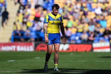 Warrington Wolves 'tan Matty Ashton, Betfred Challenge Kupası çeyrek final maçı sırasında Warrington Wolves St. Helens' e karşı Halliwell Jones Stadyumu, Warrington, İngiltere, 5 Nisan 2025