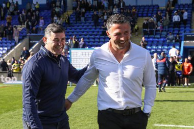 Sam Burgess Warrington Wolves baş antrenörü ve Paul Wellens St. Helens baş antrenörü, 5 Nisan 'da Halliwell Jones Stadyumu, Warrington, İngiltere' de oynanan Betfred Challenge Kupası çeyrek final maçı sonrasında konuştular.