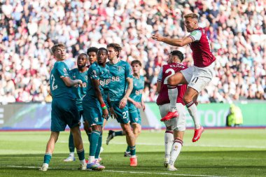 West Ham United takımından Niclas Fullkrug, Premier League maçında 5 Nisan 2025 'te Londra Stadyumu' nda West Ham United 'a karşı Bournemouth maçında 1-1 berabere kaldı.