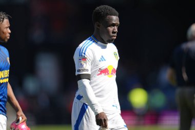 Leeds United takımından Wilfried Gnonto, 5 Nisan 2025 'te Luton Town - Leeds United maçında Leeds Road, Luton' a karşı oynamıştır.