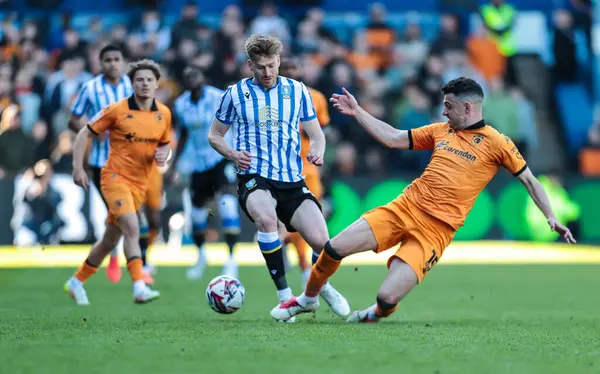 Sheffield Wednesday 'den Stuart Armstrong, 5 Nisan 2025' te Sheffield, Sheffield, İngiltere 'deki Hull City' de Çarşamba günü oynanan Sky Bet Şampiyonası maçında Hull City 'den John Egan ile karşılaşacak.