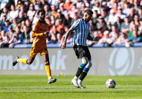 Sheffield 'den Marvin Johnson, 5 Nisan 2025' te Sheffield Çarşamba günü Hillsborough, Sheffield, İngiltere 'de Hull City' ye karşı oynanan Sky Bet Şampiyonası maçında görev başında.