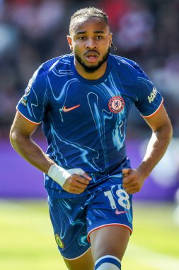 Chelsea 'den Christopher Nkunku Premier Lig karşılaşmasında Brentford Chelsea' ye karşı Gtech Community Stadyumu, Londra, İngiltere, 6 Nisan 2025