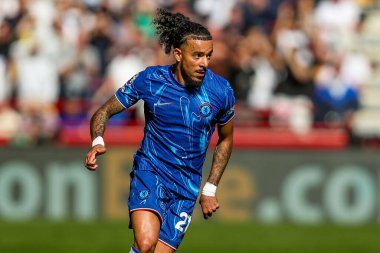 Chelsea 'den Malo Gusto Premier Lig karşılaşmasında Brentford Chelsea' ye karşı Gtech Community Stadyumu, Londra, İngiltere, 6 Nisan 2025