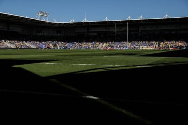 5 Nisan 2025 'te İngiltere' nin Warrington şehrinde oynanan Betfred Challenge Cup Quarter Final maçı sırasında oynanan genel bir maç.