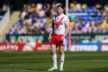 St. Helens 'ten Mark Percival Betfred Challenge Kupası çeyrek final maçı sırasında Warrington Wolves St. Helens' e karşı Halliwell Jones Stadyumu, Warrington, Birleşik Krallık, 5 Nisan 2025