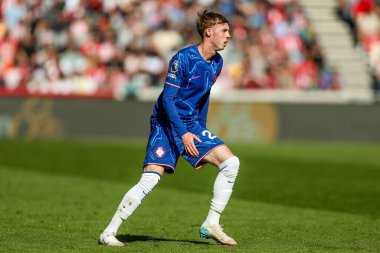 Chelsea 'den Cole Palmer Premier League karşılaşmasında Brentford Chelsea' ye karşı Gtech Community Stadyumu, Londra, 6 Nisan 2025