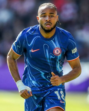 Chelsea 'den Christopher Nkunku Premier Lig karşılaşmasında Brentford Chelsea' ye karşı Gtech Community Stadyumu, Londra, İngiltere, 6 Nisan 2025