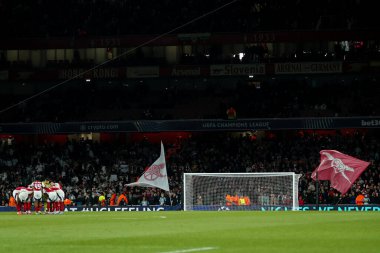 Arsenal, UEFA Şampiyonlar Ligi çeyrek final maçında bir araya geldi. Arsenal, Real Madrid 'e karşı Emirates Stadyumu, Londra, 8 Nisan 2025