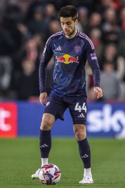 Leeds United takımından Ilia Gruev, Middlesbrough - Leeds United maçında Riverside Stadyumu, Middlesbrough, Birleşik Krallık, 8 Nisan 2025
