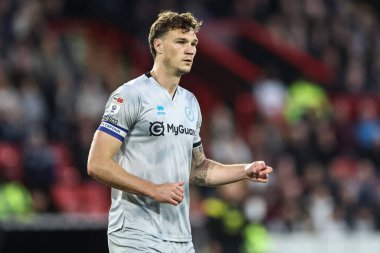 Millwall 'dan Jake Cooper Sky Bet Şampiyonası' nda Sheffield United 'a karşı Millwall Bramall Lane, Sheffield, İngiltere, 8 Nisan 2025