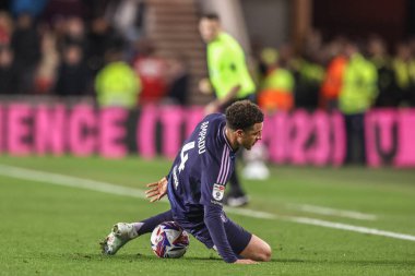 Leeds United takımından Ethan Ampadu, Middlesbrough - Leeds United maçında 8 Nisan 2025 'te Riverside Stadyumu, Middlesbrough, İngiltere' de karşı karşıya geldi.