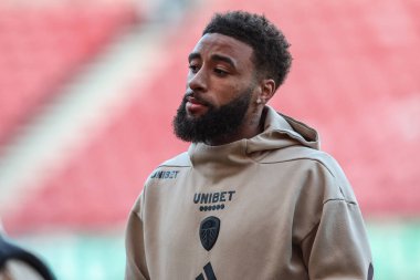 Leeds United takımından Jayden Bogle, Middlesbrough-Leeds United maçında 8 Nisan 2025 'te Riverside Stadyumu' na geldi.
