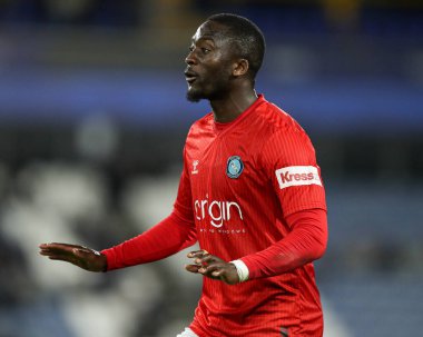 Wycombe Wanderers takımından Daniel Udoh 8 Nisan 2025 'te John Smith Stadyumu' nda Huddersfield Town 'a karşı Wycombe Wanderers maçında
