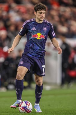 Leeds United takımından Daniel James, Middlesbrough - Leeds United maçında Riverside Stadyumu, Middlesbrough, Birleşik Krallık, 8 Nisan 2025