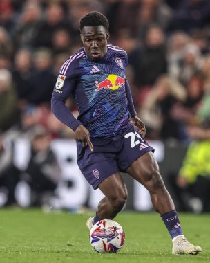 Leeds United takımından Wilfried Gnonto, Middlesbrough - Leeds United maçında Riverside Stadyumu, Middlesbrough, Birleşik Krallık, 8 Nisan 2025