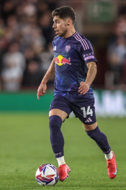 Leeds United takımından Manor Solomon, Middlesbrough - Leeds United maçında Riverside Stadyumu, Middlesbrough, Birleşik Krallık, 8 Nisan 2025