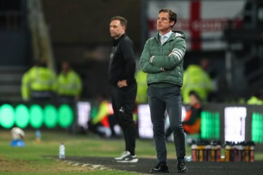 Burnley Sky Bet Şampiyonası 'nda Scott Parker' ın teknik direktörü Derby County, Pride Park Stadyumu 'nda Burnley' e karşı 8 Nisan 2025