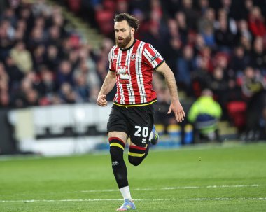 Sheffield United takımından Ben Brereton Daz, 8 Nisan 2025 'te Bramall Lane, Sheffield, İngiltere' de oynanan Sheffield United-Millwall maçında maç yapıyor.