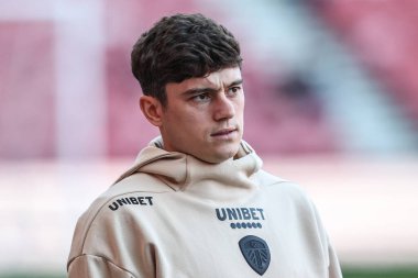 Leeds United takımından Daniel James, Middlesbrough - Leeds United maçında 8 Nisan 2025 'te Riverside Stadyumu, Middlesbrough, Birleşik Krallık' a geldi.