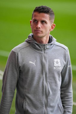 Plymouth Argyle 'dan Jordan Houghton, Swansea.com Stadyumu' na 9 Nisan 2025 'te Swansea.com Stadyumu' nda Swansea City - Plymouth Argyle karşılaşması öncesinde geldi.