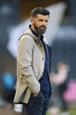 Plymouth Argyle teknik direktörü Miron Muslic, Swansea City ile Plymouth Argyle maçında, Swansea.com Stadyumu, Swansea.com, İngiltere, 9 Nisan 2025