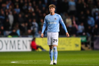 Coventry City 'den Victor Torp, Coventry City, Coventry Building Society Arena' da Coventry City 'ye karşı 9 Nisan 2025' te oynanan Gökyüzü İddia Şampiyonası maçında