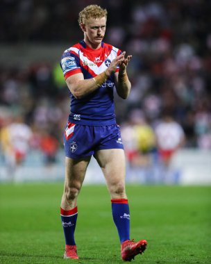 Wakefield Trinity 'den Lachlan Walmsley Betfred Süper Lig 7. Raundunda St Helens, Wakefield Trinity' ye karşı Tam Wicked Stadyumu, St Helens, İngiltere, 11 Nisan 2025