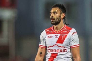 Hull KR takımının Tyrone May 'i Betfred Süper Lig 7. Raundunda Hull KR, Wigan Warriors' a karşı Sewell Group Craven Park, Kingston üzerine Hull, İngiltere, 11 Nisan 2025