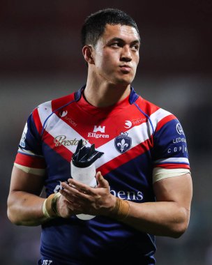 Wakefield Trinity 'den Isaiah Vagana, 11 Nisan 2025' te St Helens-Wicked Stadyumu 'nda oynanan 7.