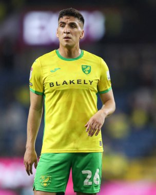 Norwich City 'den Marcelino Nez Gökyüzü İddia Şampiyonası maçında Burnley, Norwich City' ye karşı Turf Moor, Burnley, İngiltere, 11 Nisan 2025
