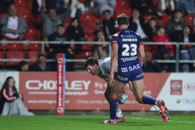 St. Helens 'ten Matt Whitley, 11 Nisan 2025' te St Helens - Wakefield Trinity maçında Betfred Süper Lig Turu 'nda sahaya çıkıyor.