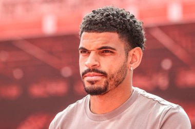 Nottingham Ormanı 'ndan Morgan Gibbs-White Premier League maçı sırasında Nottingham Forest, Everton' a karşı City Ground, Nottingham, İngiltere 'de 12 Nisan 2025' de geldi.