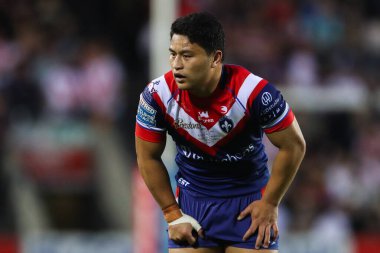 Wakefield Trinity 'den Mason Lino Betfred Süper Lig 7. Raundunda St Helens' e karşı Wakefield Trinity maçı, St Helens Stadyumu, 11 Nisan 2025