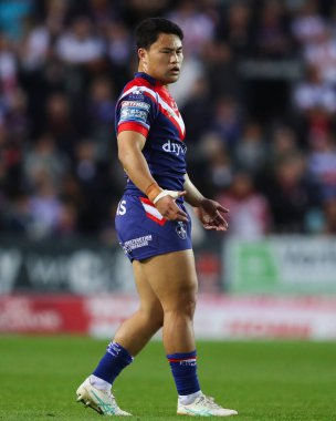 Wakefield Trinity 'den Mason Lino Betfred Süper Lig 7. Raundunda St Helens' e karşı Wakefield Trinity maçı, St Helens Stadyumu, 11 Nisan 2025