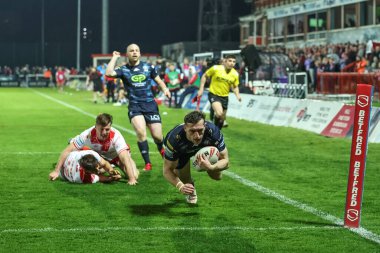 Wigan Warriors 'dan Jake Wardle, 11 Nisan 2025' te İngiltere 'nin Hull KR ve Wigan Warriors takımları arasında oynanan 7.