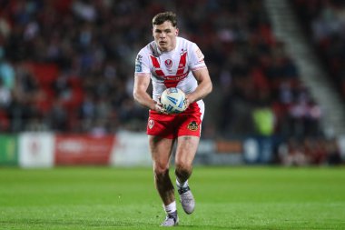 St. Helens 'den Jack Welsby, 7. Betfred Süper Lig karşılaşmasında St Helens' e karşı Wakefield Trinity, St Helens Stadyumu, 11 Nisan 2025
