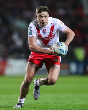 St. Helens 'den Jack Welsby, 7. Betfred Süper Lig karşılaşmasında St Helens' e karşı Wakefield Trinity, St Helens Stadyumu, 11 Nisan 2025