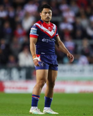Wakefield Trinity 'den Mason Lino Betfred Süper Lig 7. Raundunda St Helens' e karşı Wakefield Trinity maçı, St Helens Stadyumu, 11 Nisan 2025